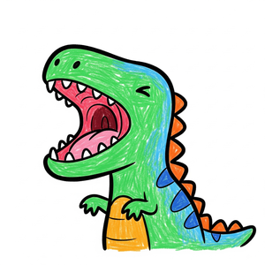 Big, Sleepy Yawn from a Harmless-Looking Dinosaur